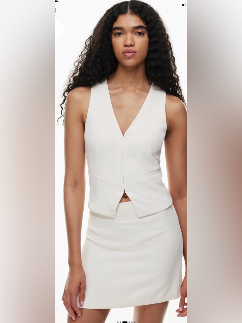 Aritzia Atire Vest 
(colour: Light Birch) Never Worn
